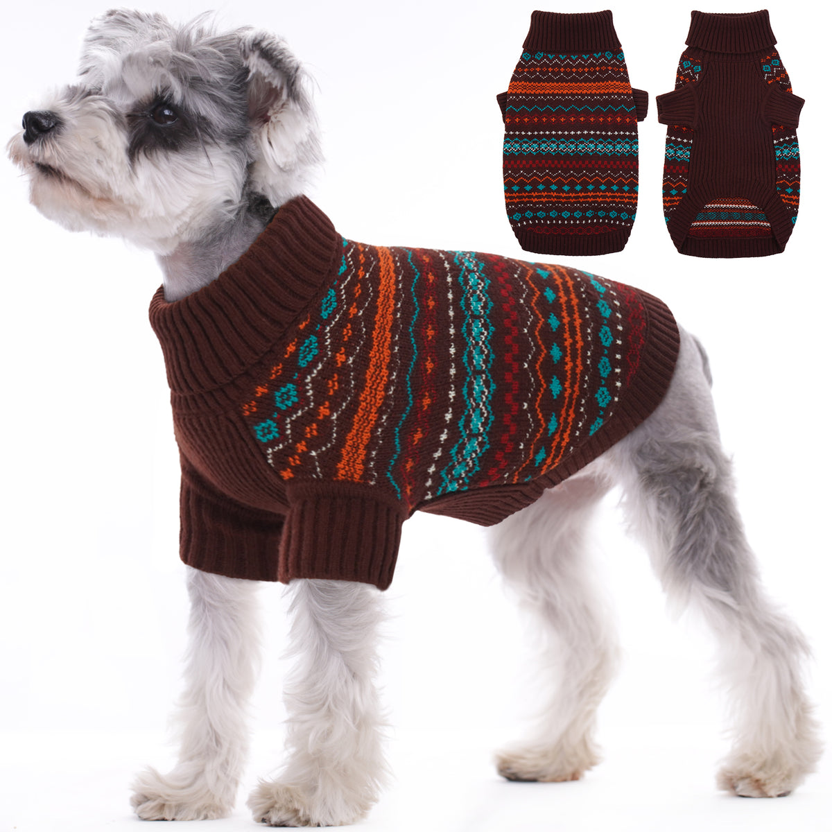 Bohemian Turtleneck Dog Sweater – KUOSER